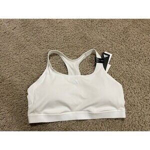 Adidas Women's Sports Bra Power React Techfit Medium Support White Size XL NWT